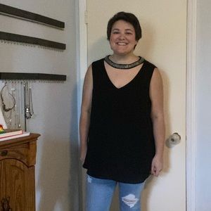 Black Dressy Swing Tank from Torrid